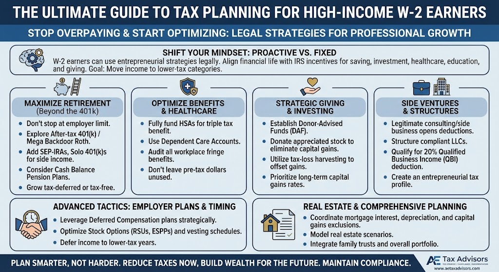 The Ultimate Guide to Tax Planning for High-Income W-2 Earners