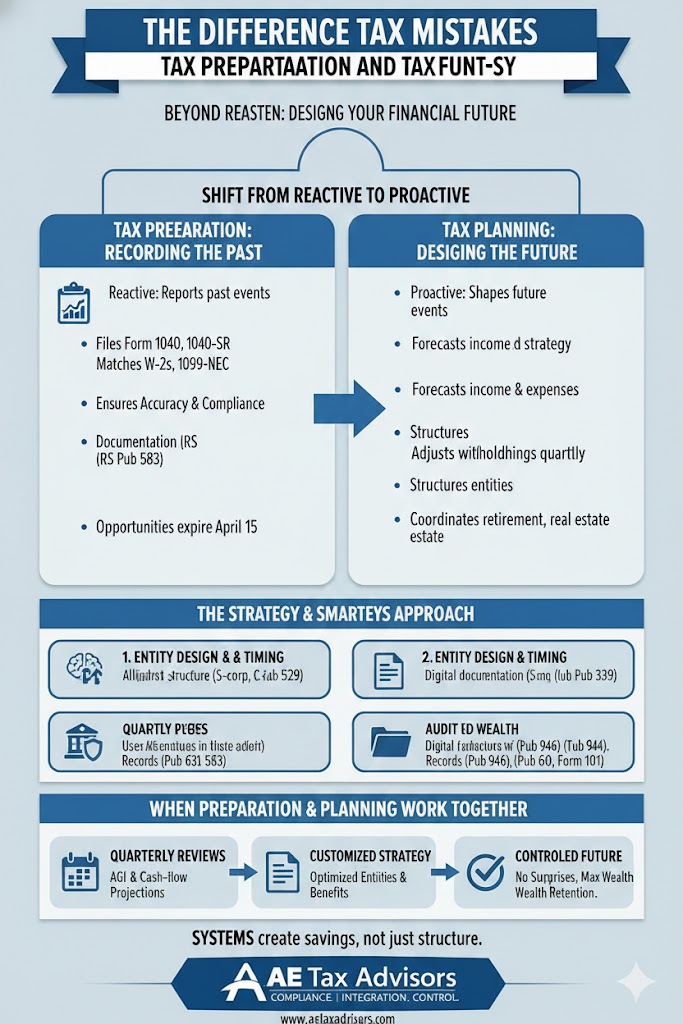 The Difference Between Tax Preparation and Tax Planning