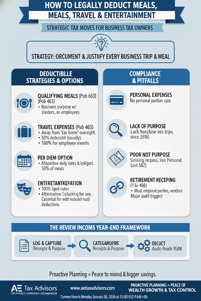 How to Legally Deduct Meals, Travel, and Entertainment