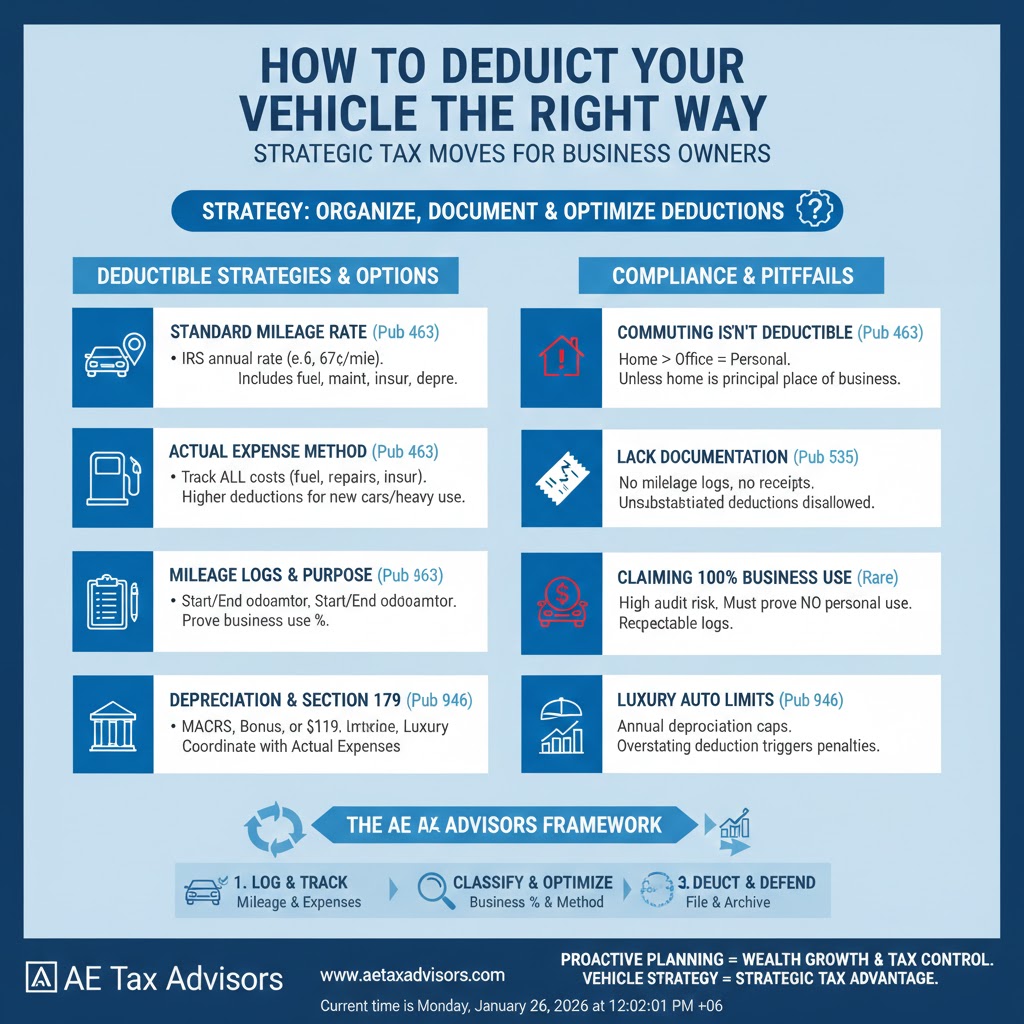 How to Deduct Your Vehicle the Right Way