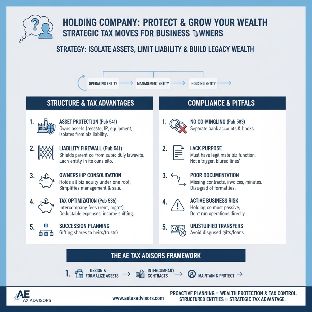 How to Use a Holding Company to Protect and Grow Your Wealth