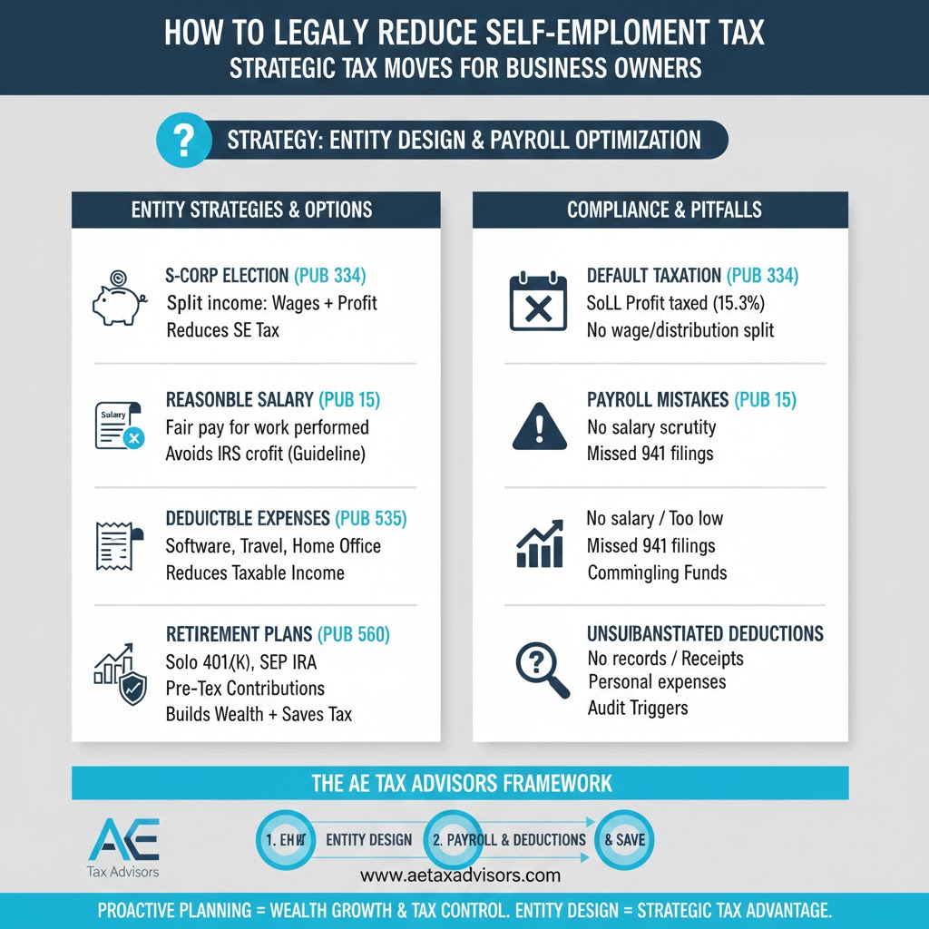 How to Legally Reduce Self-Employment Tax Through Entity Design
