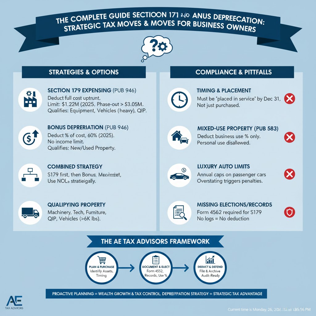 The Complete Guide to Section 179 and Bonus Depreciation