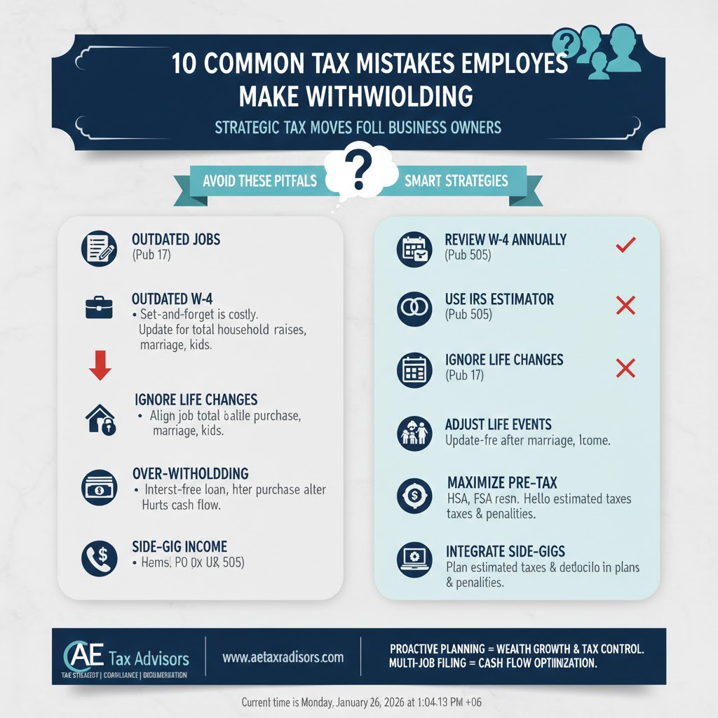 10 Common Tax Mistakes Employees Make with Withholding