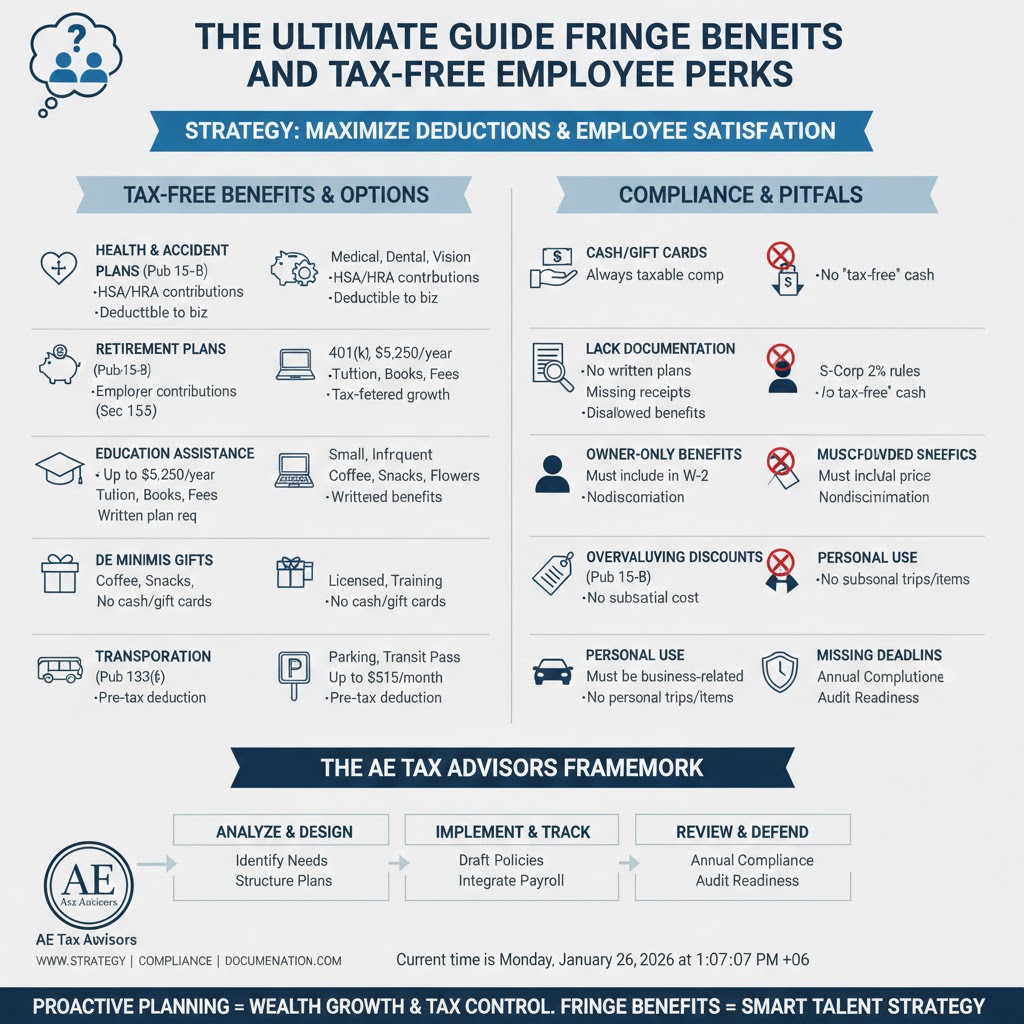 The Ultimate Guide to Fringe Benefits and Tax-Free Employee Perks.