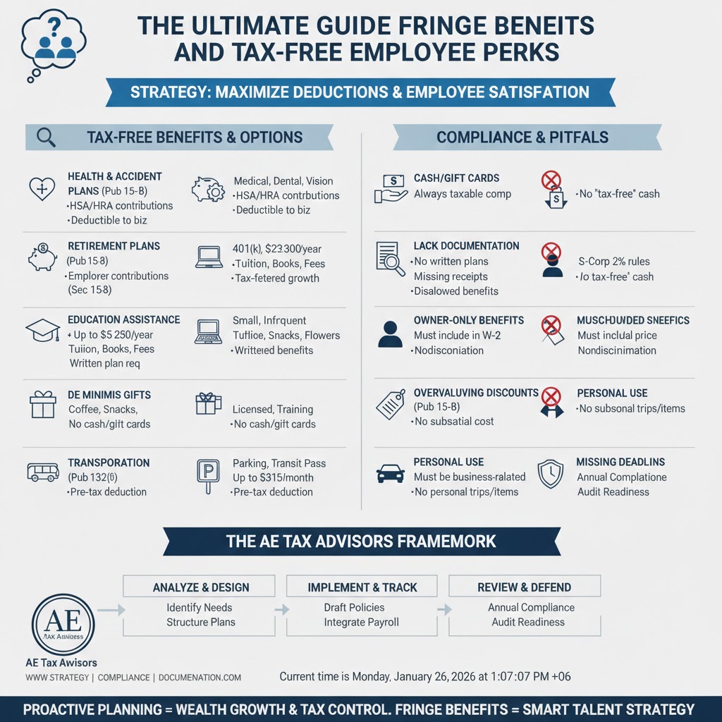 The Ultimate Guide to Fringe Benefits and Tax-Free Employee Perks.