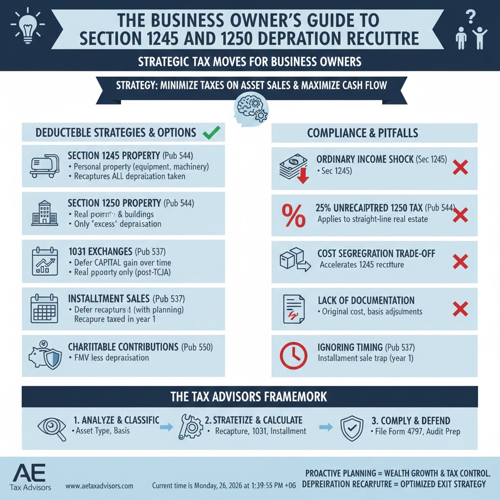 The Business Owner’s Guide to Section 1245 and 1250 Depreciation Recapture