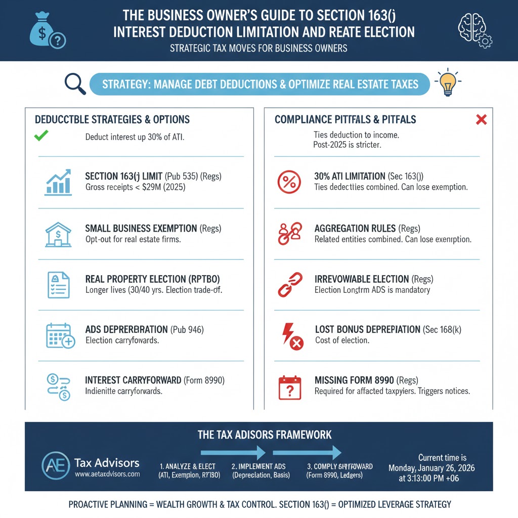 The Business Owner’s Guide to Section 163(j) Interest Deduction Limitation and Real Estate Election