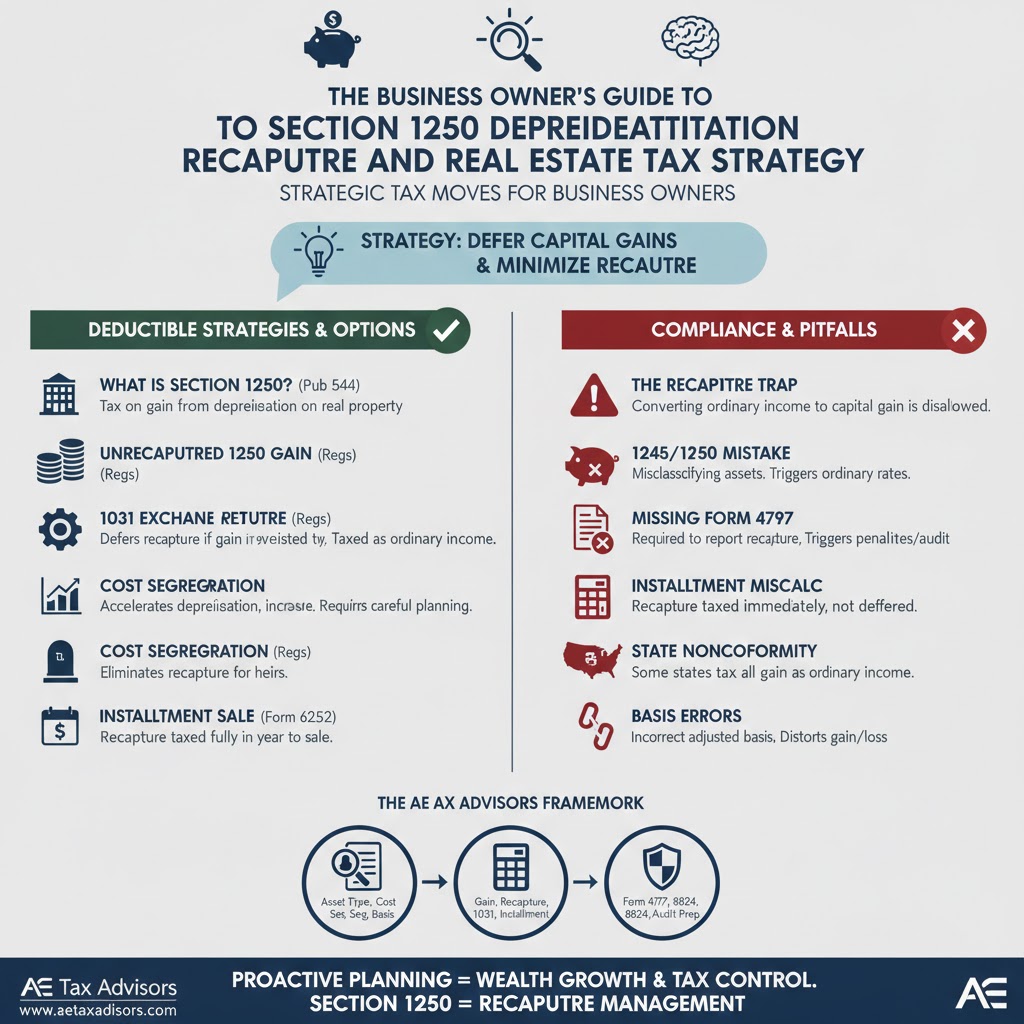 The Business Owner’s Guide to Section 1250 Depreciation Recapture and Real Estate Tax Strategy