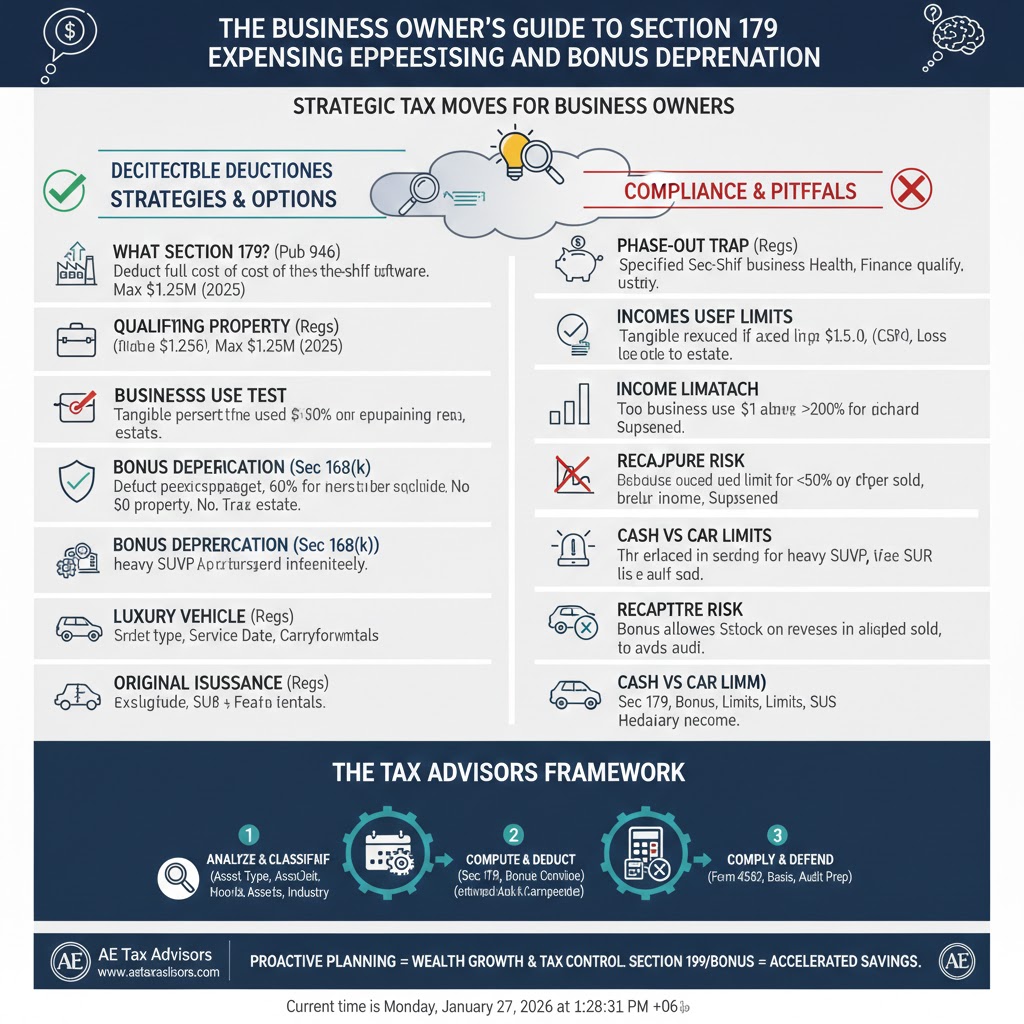 The Business Owner’s Guide to Section 179 Expensing and Bonus Depreciation Coordination