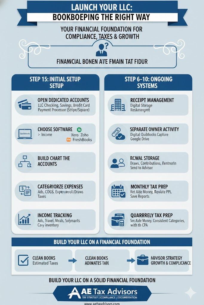 real estate bookkeeping - How To Set Up Bookkeeping for a New LLC the Right Way