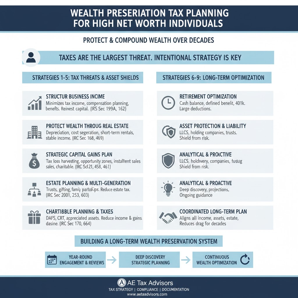 Wealth Preservation Tax Planning for High Net Worth Individuals