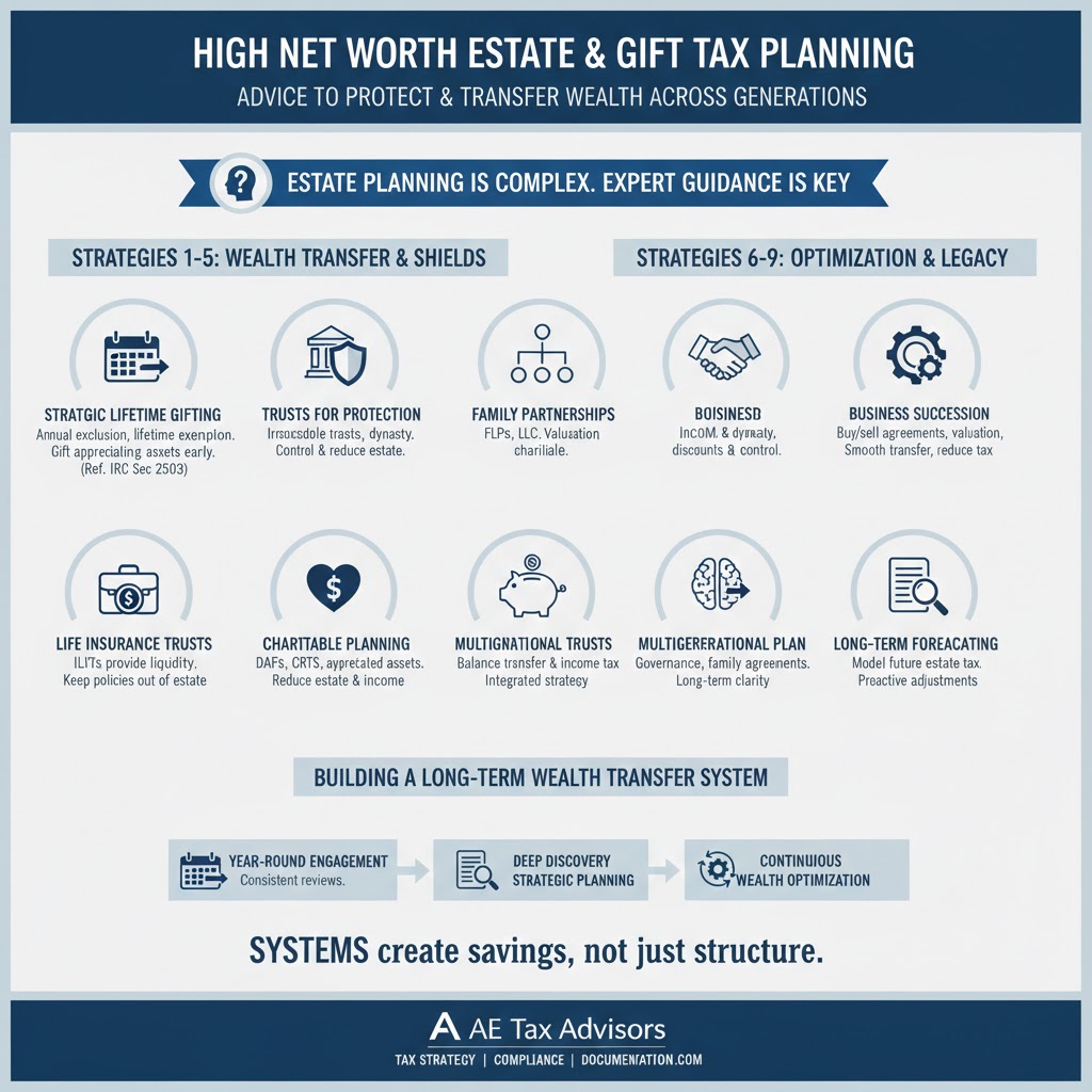 High Net Worth Estate and Gift Tax Planning Advice
