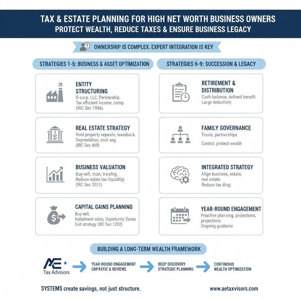 Tax and Estate Planning for High Net Worth Business Owners