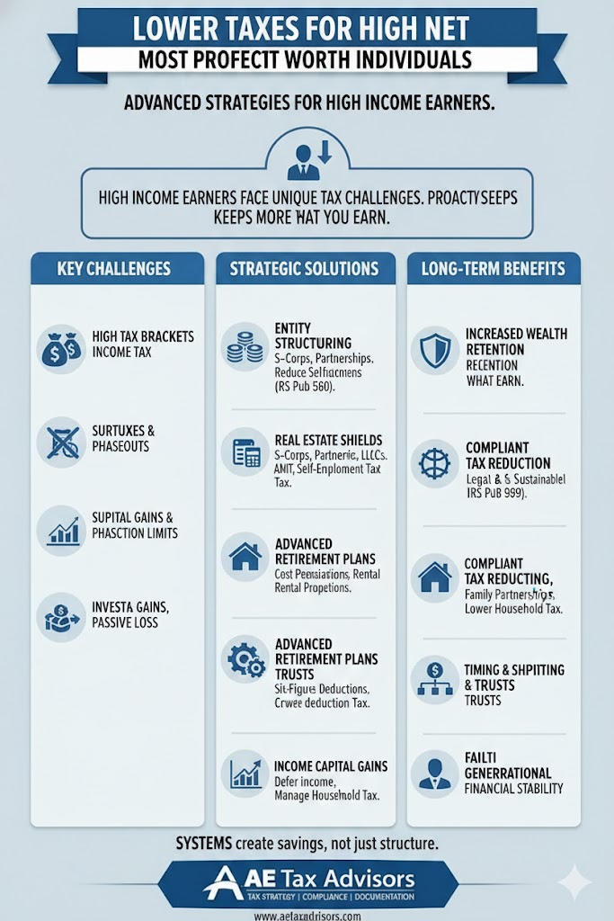 How to Lower Taxes on High Income for High Net Worth Individuals