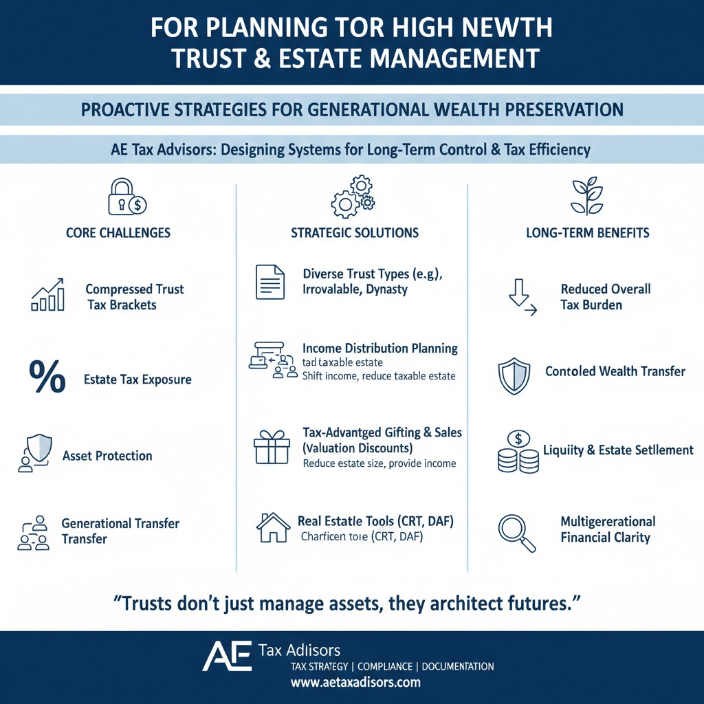 Tax Planning Strategies for High Net Worth Trust and Estate Management