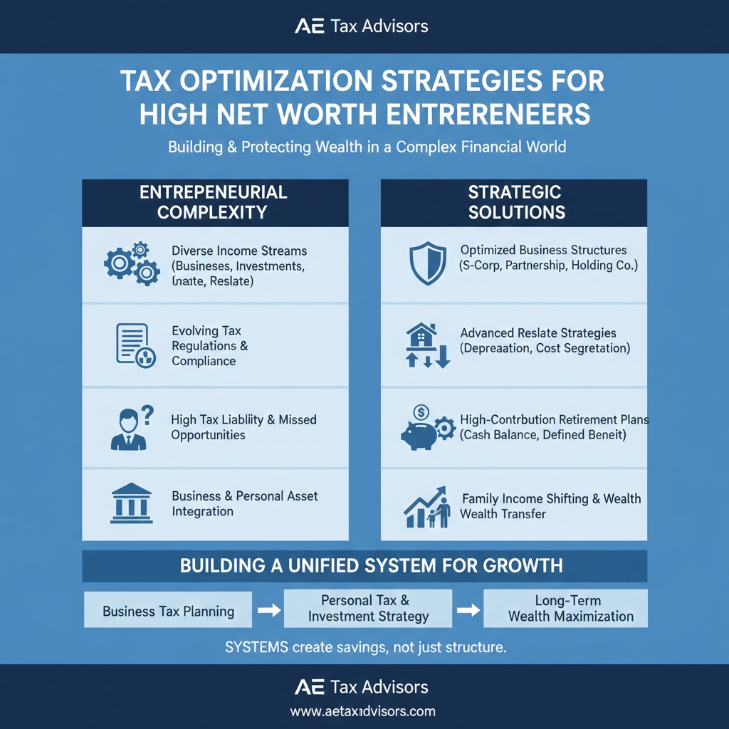 Tax Optimization Strategies for High Net Worth Entrepreneurs