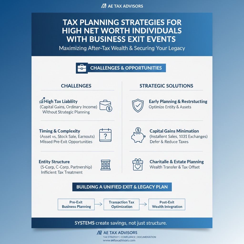 Tax Planning Strategies for High Net Worth Individuals With Business Exit Events
