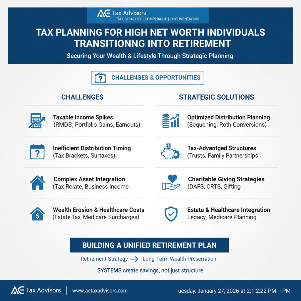 Tax Planning for High Net Worth Individuals Transitioning Into Retirement