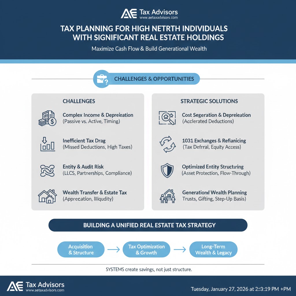 Tax Planning for High Net Worth Individuals With Significant Real Estate Holdings