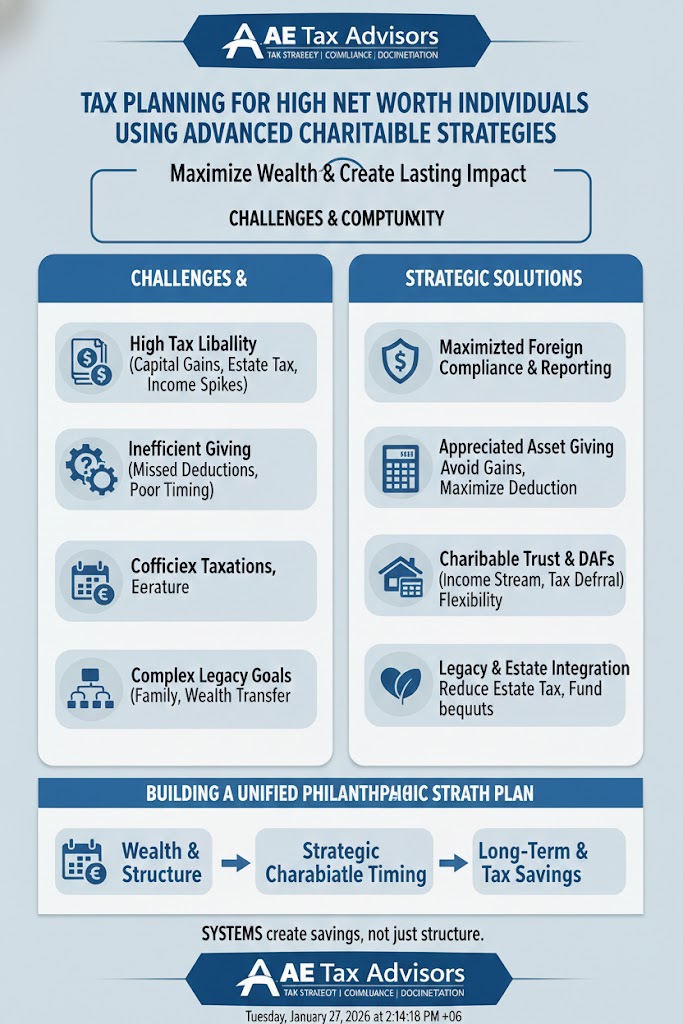 Tax Planning for High Net Worth Individuals Using Advanced Charitable Strategies