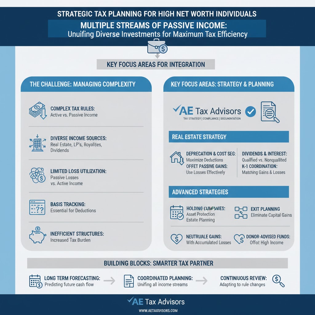 Tax Planning for High Net Worth Individuals With Multiple Streams of Passive Income