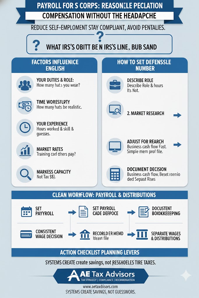 S-Corp tax strategy - Payroll for S Corps: Reasonable Compensation Without the Headache