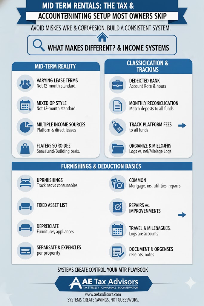 mid-term rental tax - Mid Term Rentals: The Tax and Accounting Setup Most Owners Skip