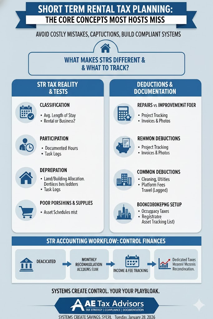 short-term rental tax - Short Term Rental Tax Planning: The Core Concepts Most Hosts Miss