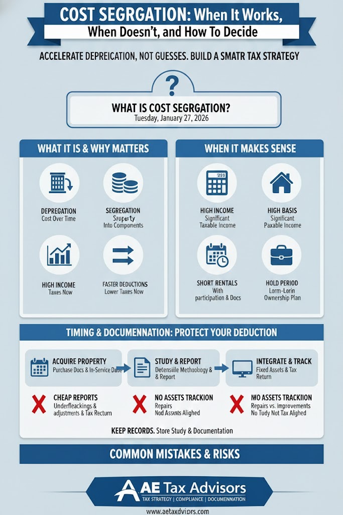 Cost Segregation: When It Works, When It Doesn’t, and How To Decide