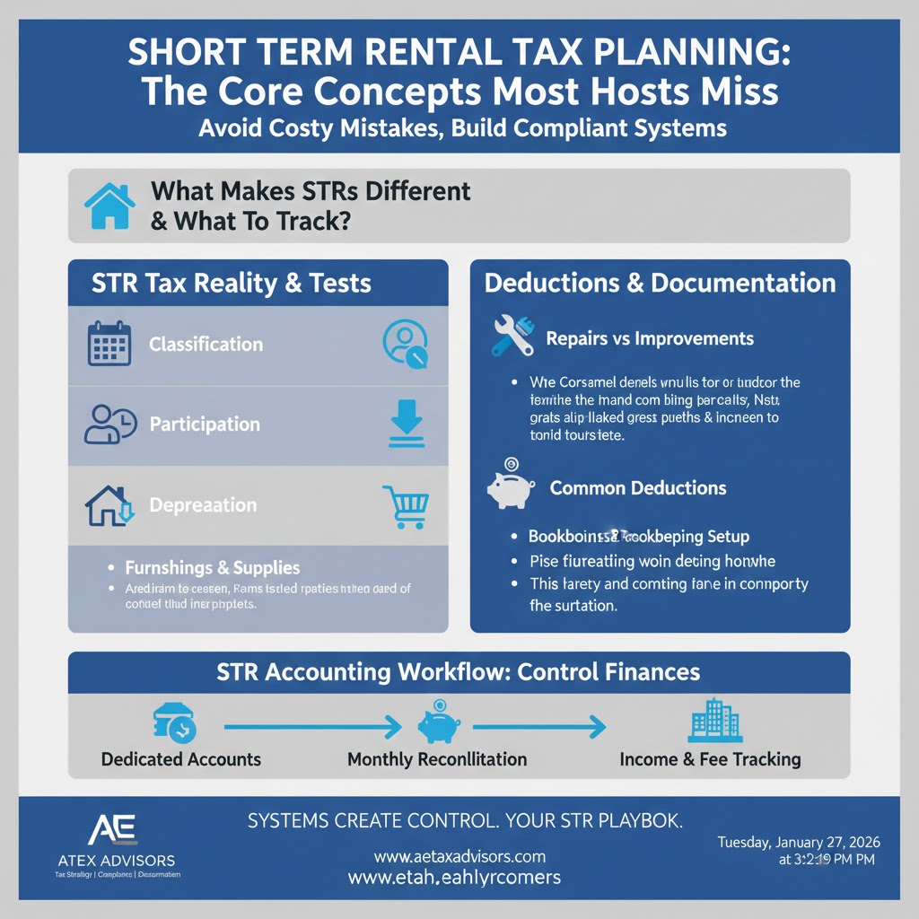 short-term rental tax - Short Term Rental Tax Planning: The Core Concepts Most Hosts Miss