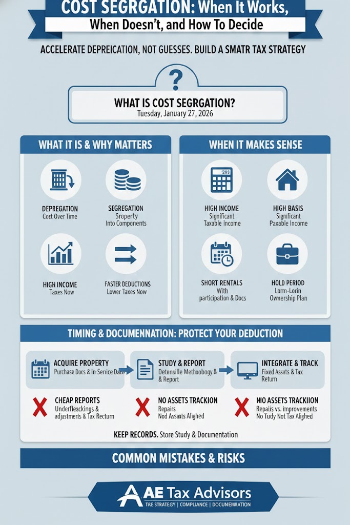 Cost Segregation: When It Works, When It Doesn’t, and How To Decide