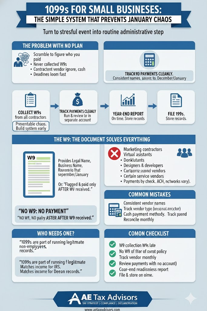 1099s for Small Businesses: The Simple System That Prevents January Chaos