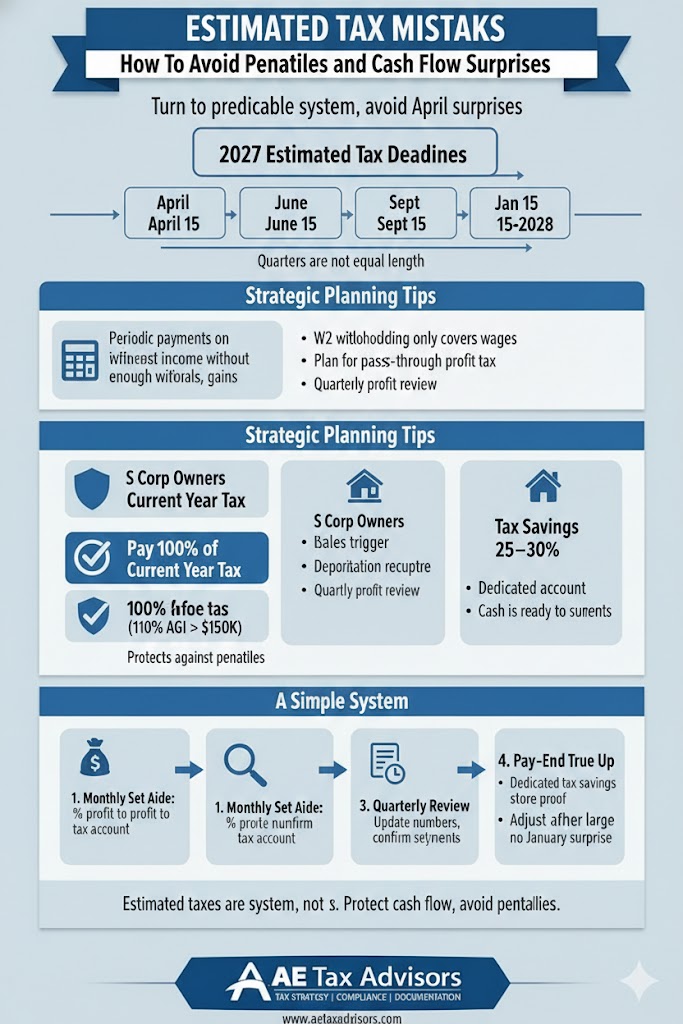 Estimated Taxes: How To Avoid Penalties and Cash Flow Surprises