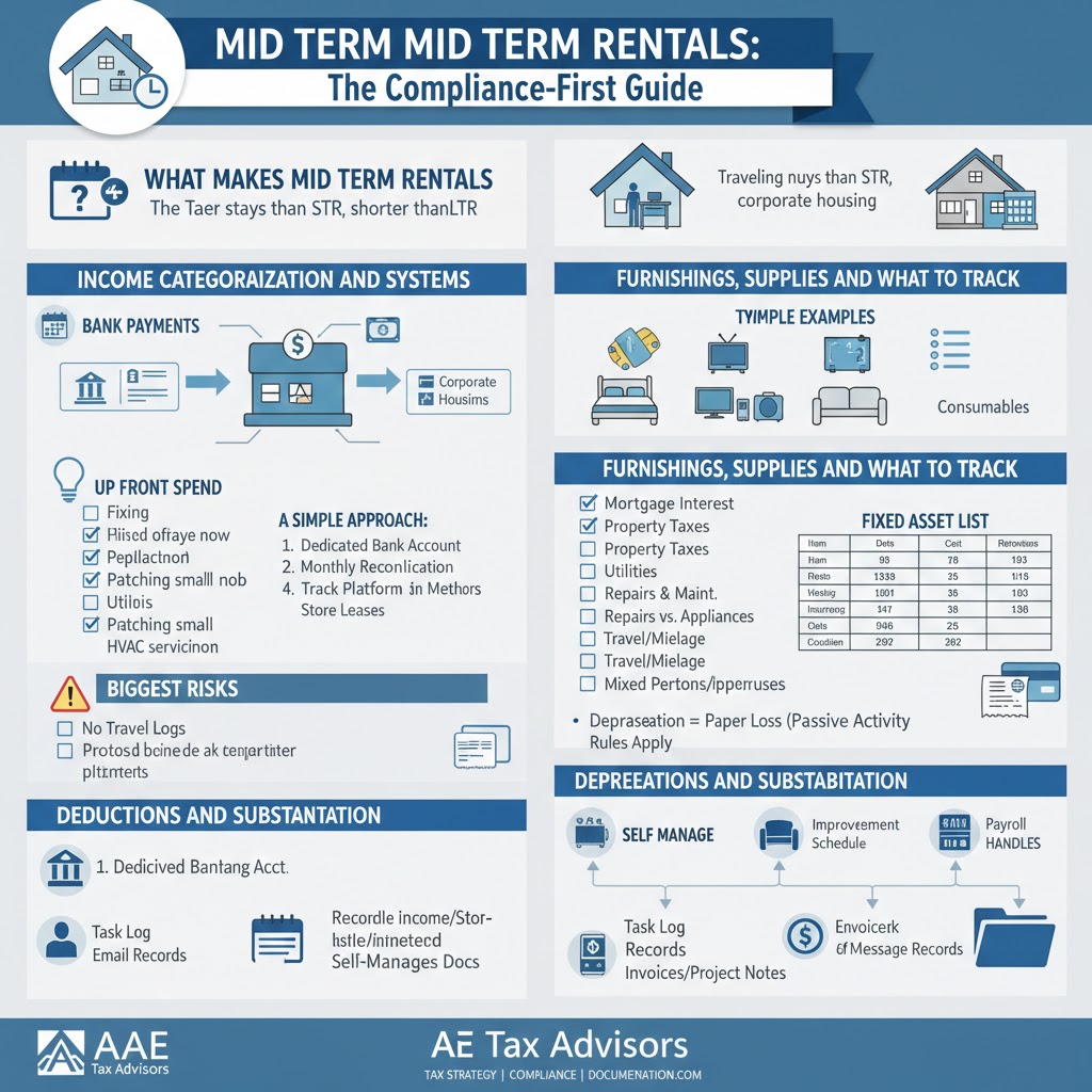 mid-term rental tax - Mid Term Rentals: The Tax and Accounting Setup Most Owners Skip