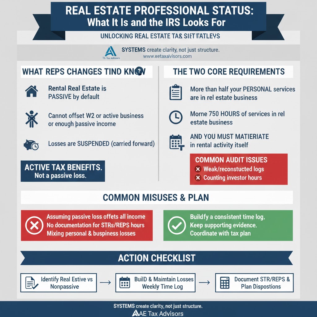 Real Estate Professional Status: What It Is and What the IRS Looks For