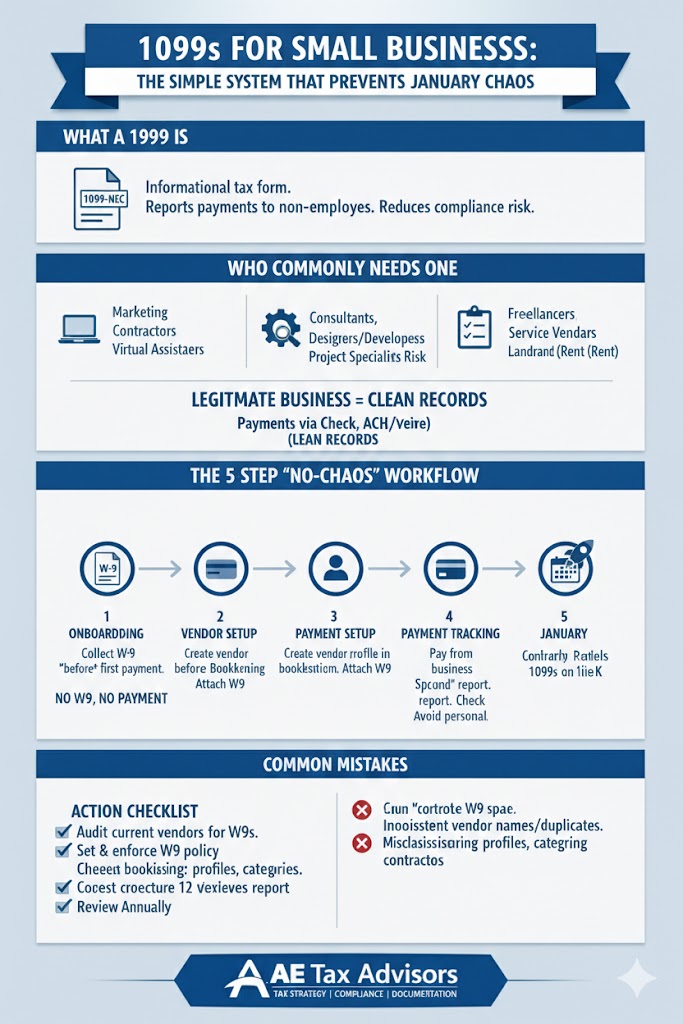 1099s for Small Businesses: The Simple System That Prevents January Chaos
